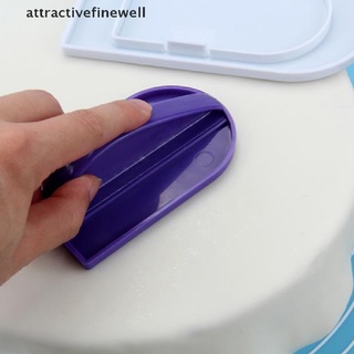 [attractivefinewell] 2modelos de plástico fondant superficie de pastel liso pulidor fondant moldes rascador de crema