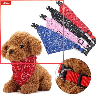 ideive collar bufanda para mascotas fiesta cachorro pañuelo perro pañuelos corbatas triangular vendaje cuello decoración lavable gato baberos/multicolor