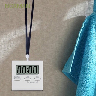 Norman blanco temporizador de cocina Gadgets herramientas recordatorio temporizador de cocina soporte trasero recordatorio cuenta regresiva reloj Digital LCD hogar despertador/Multicolor (1)