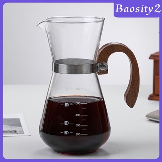 [BAOSITY2] Pour Over Coffee Maker Carafe con filtro embudo Anti-quemaduras tetera tetera (6)