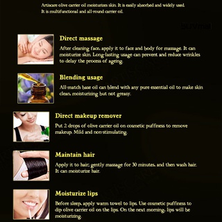 Base De aceite Hidratante Para piel Seca y Natural/aceite esencial Para aliviar estrés/masaje (8)