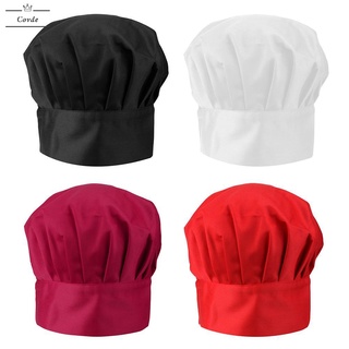 Covdes2 ajustable elástico hombres mujeres cocina panadero setas tapas restaurante cocina café Chef sombreros ropa de trabajo