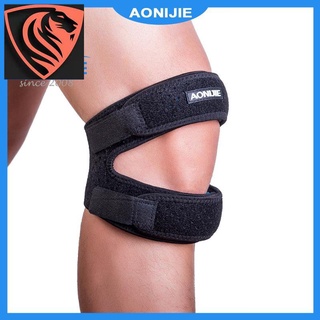 aonijie - correa de rodilla para alivio del dolor de rodilla, soporte ajustable de neopreno para correr, artritis, jersey, tenis, recuperación de lesiones, protección e4096