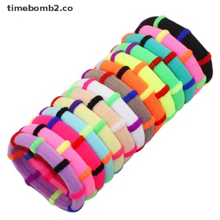 [time2] 12pcs Colorful Elastic Rubber Hair Ties Band Rope Ponytail Holder for Girl Kids [time2]