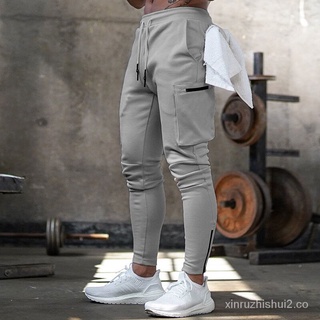 🙌 pantalones de chandal ropa hombre 2020 Streetwear pantalones múltiples bolsillos con cremallera músculo Joggers Hombre Pantalones de chándal 20CK19 vf41