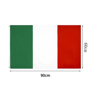 Italia (italia) bandera 23.5InchX35.4Inch impresión-brillante Color latón ojal (7)