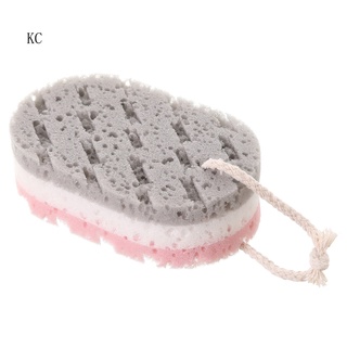 [Kc] esponja de baño reutilizable cómoda para la piel de baño exfoliante corporal cómodo para el hogar (7)