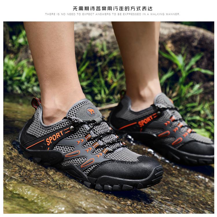 zapatos para correr de malla transpirable para hombre confort al aire libre antideslizantes zapatos de senderismo