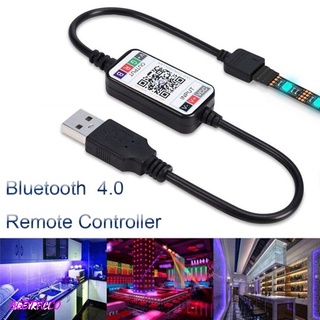 BGDTYU Hot Mini Wireless 5-24V Smart Phone Control RGB LED Strip Light Controller USB Cable Bluetooth 4.0 BGDTYU