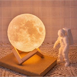 Lámpara De Noche Cálida En Forma De Luna kilii 3D Regalo De Cumpleaños
