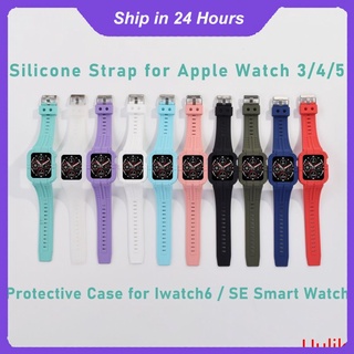 Silicone Strap for Apple Watch 3/4/5, Wearable Accessory, Protective Case for Iwatch6 / SE Smart Watch,For T500 T900 X7 X6 X8 W26 W46 T500+ Watch Uulike