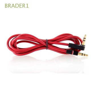 BRADER1 Jack 3.5mm Replacement Audio Cable Stereo Type Extension Line AUX Cord 1 Pcs In Car for Headphones Headset Speaker 90 Degree Angle Head Male To Male 1.2M Connector/Multicolor