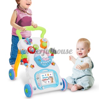 WALKERS bebé niños caminantes juguete de dibujos animados walker cochecito multifuncional bebé niño juguete musical (1)