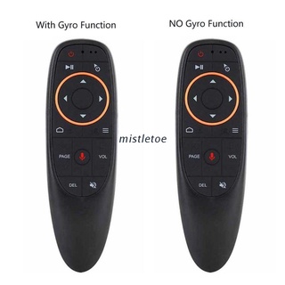 Mis G10 G Control remoto de voz Air Mouse Fly Mouse IR función de aprendizaje de 6 ejes giroscopio de Google asistente de voz para Android Box TV portátil, PC