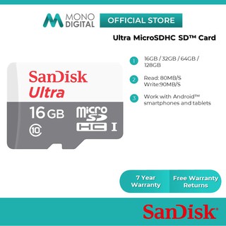 Tarjeta SanDisk Micro SD Tarjeta de memoria Ultra 80-100MB / s Clase 10 Tarjeta de memoria Micro SD (128GB / 64GB / 32GB / 16GB) SDSQUNS / SDSQUNR