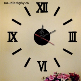 BGHY 3D Espejo Acrílico Grande Reloj De Pared Diy Cuarzo Still Life Relojes Moderno Hogar .