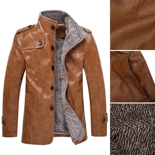 Chamarra de invierno para hombre/chaqueta cálida cálida/manga larga/collar sólido/abrigo para hombre (6)