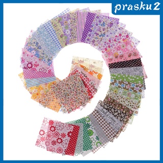 (Prasku2) 50 pzs grandes 10cm X 00cm de algodón manualidades de tela de Bundle cuadrados retazos Diy Costura álbum de recortes (4)