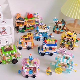 Compatible Con Lego Bloques De Construcción Mini Edificio Street Viewcity Snack Niños Y Niñas , Rompecabezas Infantil Insertar Juguetes