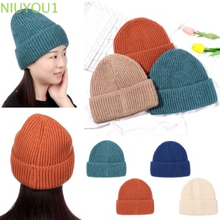 NIUYOU Women Winter Beanies Large Size Pure Color Thickened Wool Hat Apparel Accessories Winter Hat High Quality Warm/Multicolor