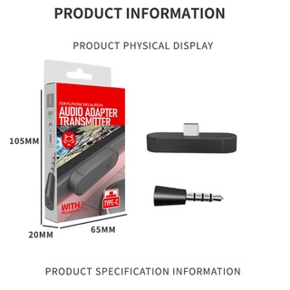 Adaptador Transmisor Inalámbrico compatible Con Bluetooth Con Enchufe De Micrófono De 3,5 Mm Para Interruptor/Para PC PS4 PS5 Banana (8)