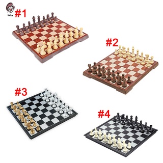 Juego de ajedrez juego internacional de ajedrez plegable tablero Chessman rey damas juguetes juegos de mesa