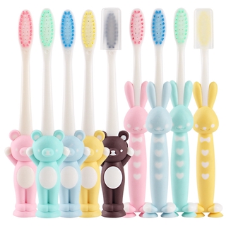 4 pzs cepillo De dientes De oso con forma De oso/cepillo De dientes suave Para niños/cepillo De dientes con Base De apoyo Para niñas y niños
