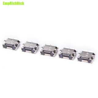 [EmpRichRick] 10 conectores Micro Usb 5Pin tipo B hembra para conector de 5 pines de carga