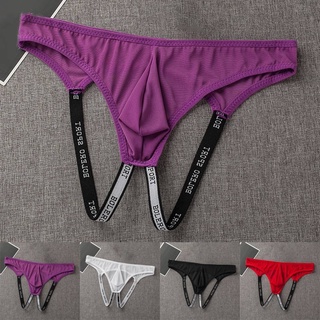 Mens Jock Strap Mesh Breathable Underwear Backless Pouch Jockstrap Briefs Thong (1)