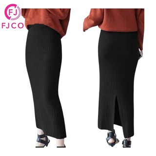 Fjco - último modelo de falda de mujer estilo coreano buceo Rib Material grueso Jelia falda