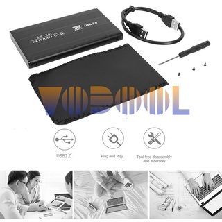 Vodool Professional USB a SATA puerto de aluminio SSD disco duro caja de 480Mbps pulgadas HDD caso