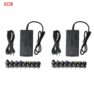 rdb 96w universal fuente de alimentación cargador para pc portátil portátil 12v-24v ajustable ac/dc adaptador de alimentación de 8 puertos conector de alimentación