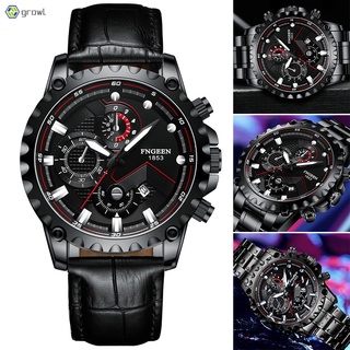 Men's Quartz Watch White Steel Strap Luminous Deep Waterproof Fashion Classic Watch Gifts for Males