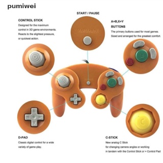 Pumiwei Gamecube Controlador Compatible Con Nintendo Wii GC Classic Wired Controller CO