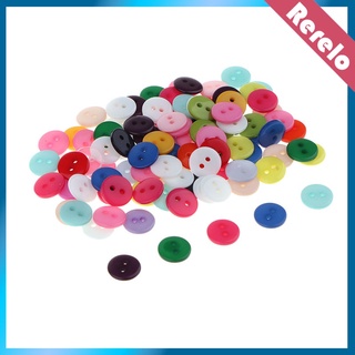 Botones De Resina con 100 piezas con 2 agujeros botones Redondos Para manualidades/Costura/diy