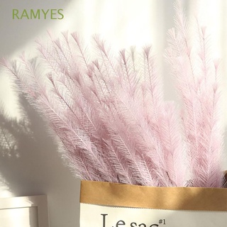 RAMYES 77 cm Hairy Grass Decorative Dried Flowers Artificial Flower Wedding Party DIY Home Decor Ornaments Photography Props Fake Plants/Multicolor
