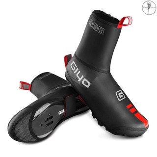 cubiertas de zapatos de ciclismo a prueba de viento de invierno térmico de bicicleta de bicicleta overshoes calentador para hombres mujeres