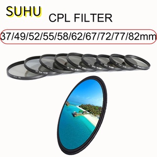 Suhu nuevo lente de cámara 37/49/52/55/58/62/67/72/77/82mm polarización filtro fotografía círculo económico DSLR CPL