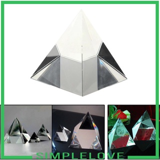[SIMPLELOVE] 70 mm K9 pirámide de cristal Artificial prisma decoración del hogar adorno ciencia