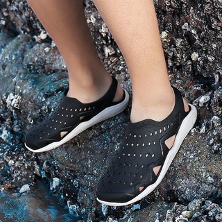 Los hombres sandalias de goma sandalias zapatos de moda Sunmmer zapatos de playa Casual sandalias de Color negro