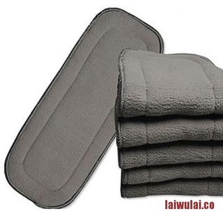WULAI Alvababy 5 capas lavables pañales pañales de microfibra de bambú inserto de carbón
