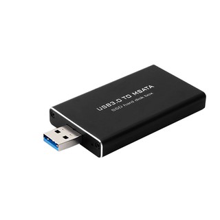 USB 3.0 a mSATA SSD caja de disco duro convertidor adaptador caja externa 1pc (1)