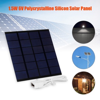 happy_1.5w 6v usb panel solar polisilio portátil diy cargador solar generador
