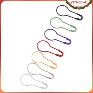 Pack of 100 Colorful Pins Gourd Shape Metal Clips Knitting Stitch Marker Tag