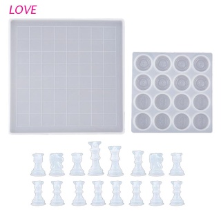 LOVE Chess Board Molde De Ajedrez Piezas Damas Moldes Para Bricolaje Manualidades Hacer Juegos De Mesa