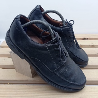 Formal zapatos de hombre Clarks mocasines uk 8 negro negro estable