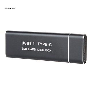 RA Portable USB 3.1 M.2 NGFF High Speed External SSD Mobile Hard Drive Enclosure