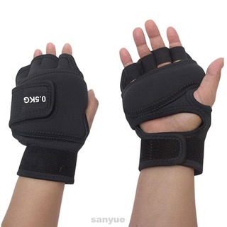 1 par de hombres mujeres transpirable gimnasio muñeca soporte de protección de mano entrenamiento de peso k con capa de hierro suave guantes ponderados (6)