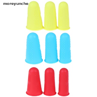 moreyunche - juego de 3 fundas de silicona para dedos, antideslizantes, para dedos