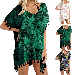 Lzsdgh.br ropa De playa Para mujer/Kaftan chifón con flecos sueltos Para playa